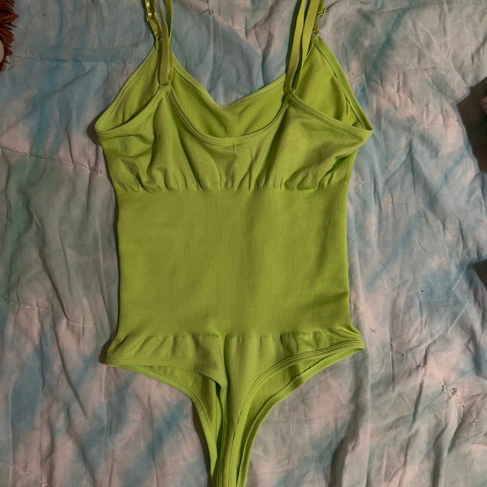 neon green bodysuit